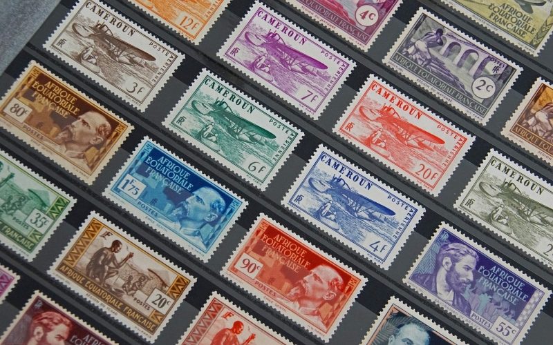 Exposition de timbres