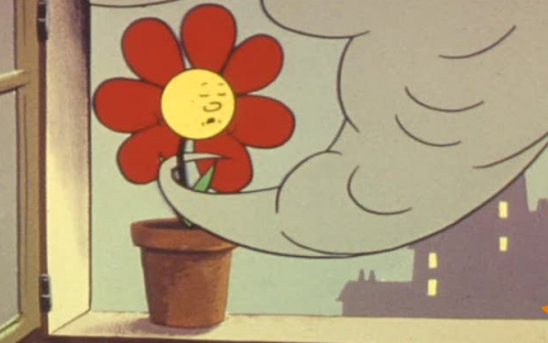 Illustration dessinée pot de fleur